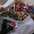 leftover-wrapping-paper-bows-ribbons