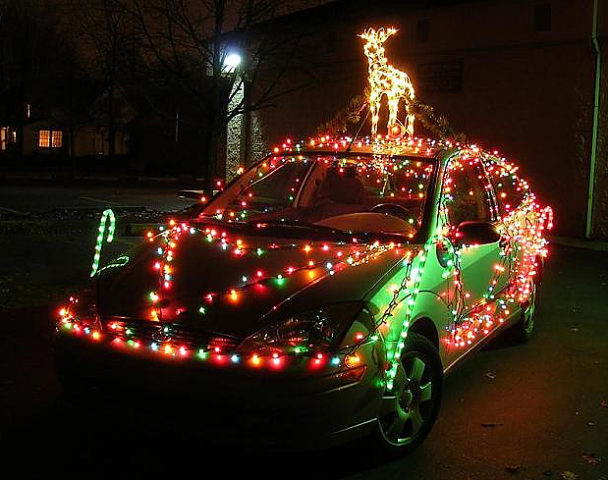 truck christmas lights