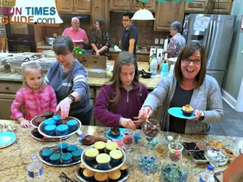 The cupcake station dessert bar was a huge hit at our birthday party! 