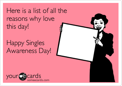 happy singles awareness day