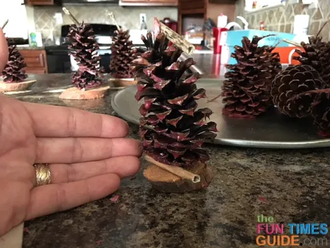 I found a unique way to give my homemade pine cone fire starters as gifts for the Christmas season.