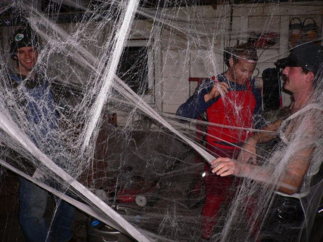 halloween fake spider web