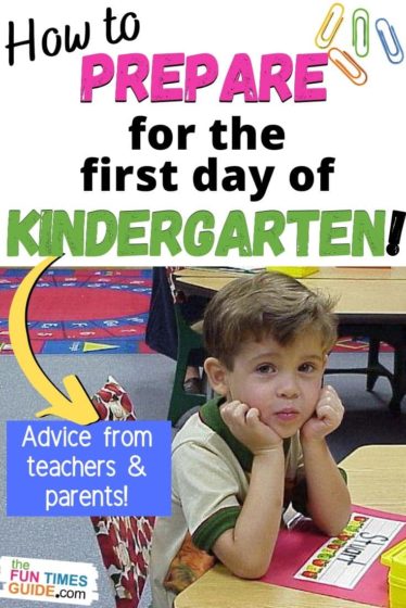 How to prepare for your child's first day of Kindergarten!