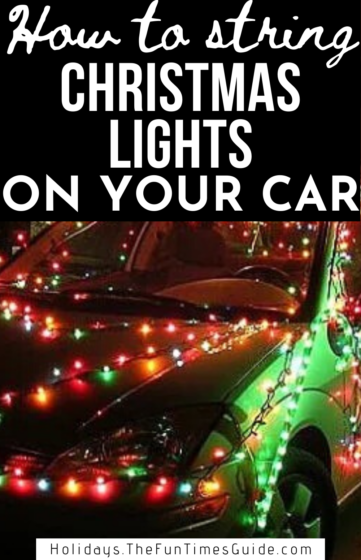 how to hang christmas lights in your car