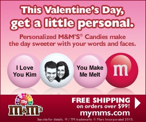 Order personalized M&Ms for Valentine's Day... or ANY special occasion!