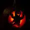 Pumpkin carved with 