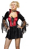 A sexy vampire costume for ladies.