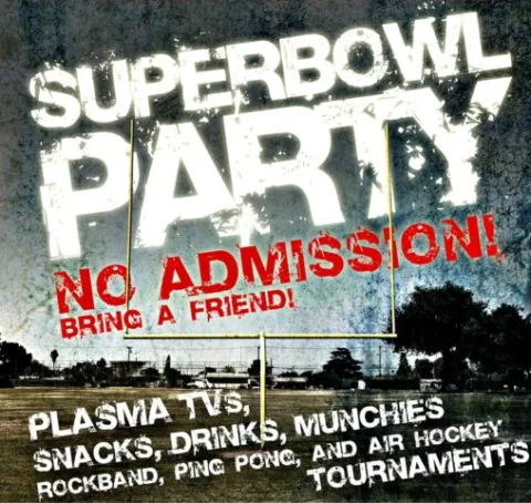 super bowl party invite