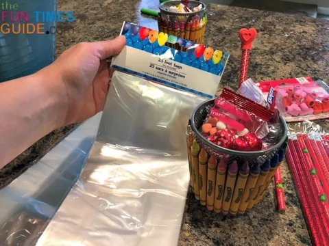 These clear cellophane loot bags are perfect for making DIY gift baskets.