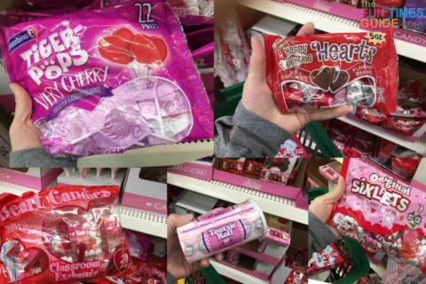 Assorted Valentine candy from the dollar store. 